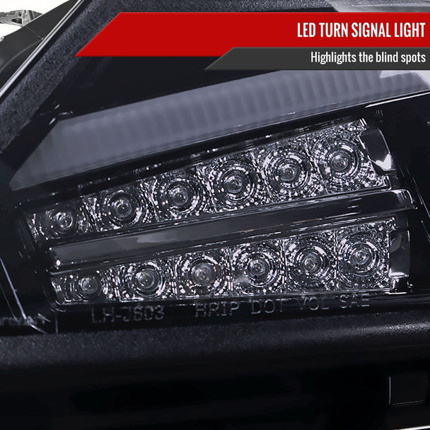 Spec D Projector Headlights w/ LED DRL Light Bar (Smoke): Scion tC 2011 - 2013 (tC2)