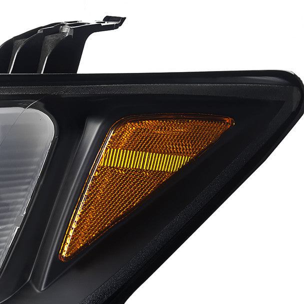 Spec D Projector Headlights w/ LED DRL Light Bar (Black): Scion tC 2011 - 2013 (tC2)