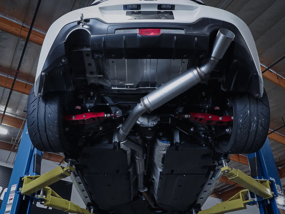 Takeda Cat-Back Exhaust System (Single Exit, Brushed Tip): Scion FRS (13-16) / Subaru BRZ (13-24) / Toyota 86 (17-20) / GR86 (22-24) 2.0L / 2.4L