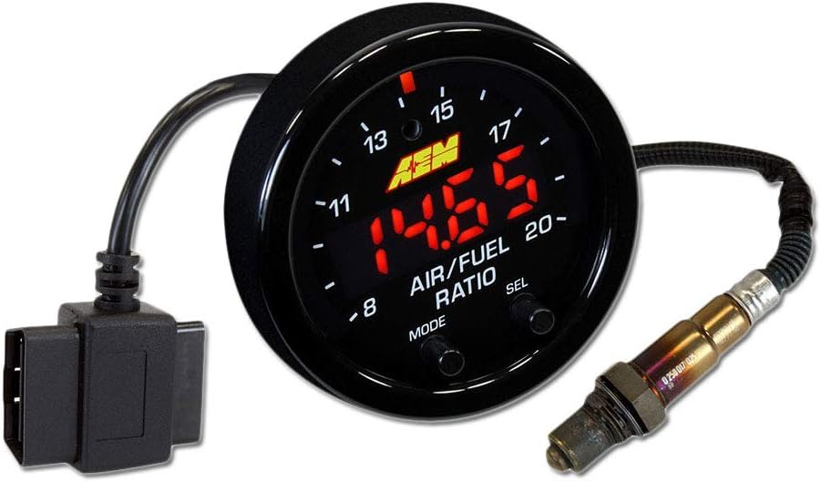 AEM X-Series OBDII Wideband UEGO AFR Sensor Controller Gauge