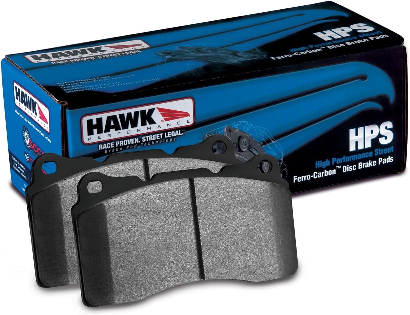 Hawk HPS Rear Brake Pads: Scion FR-S 2013-2016; Toyota 86 2017-2020; Subaru BRZ 2013-2020