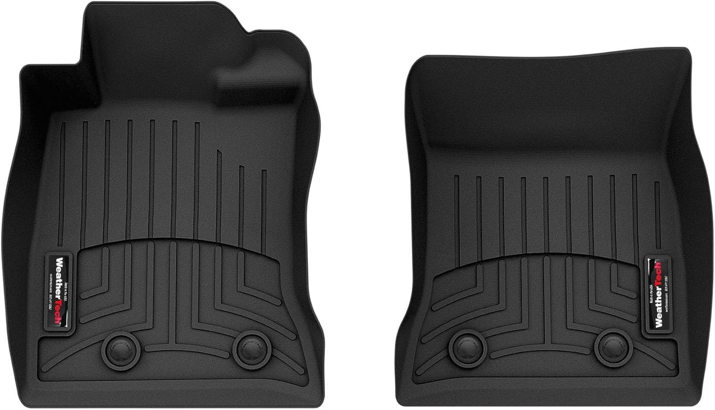 WeatherTech FloorLiner Front Floor Mats (Black): Toyota GR86 (22-25) / Subaru BRZ (22-25)