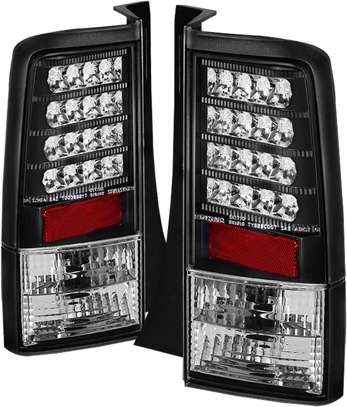 Spyder Black LED Tail Lights (Version 2): Scion xB 2004 - 2006