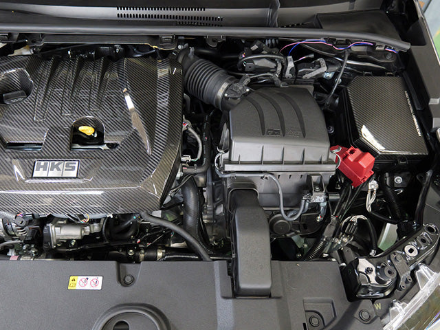 HKS Dry Carbon Fuse Box Cover: Toyota GR Corolla 2023+