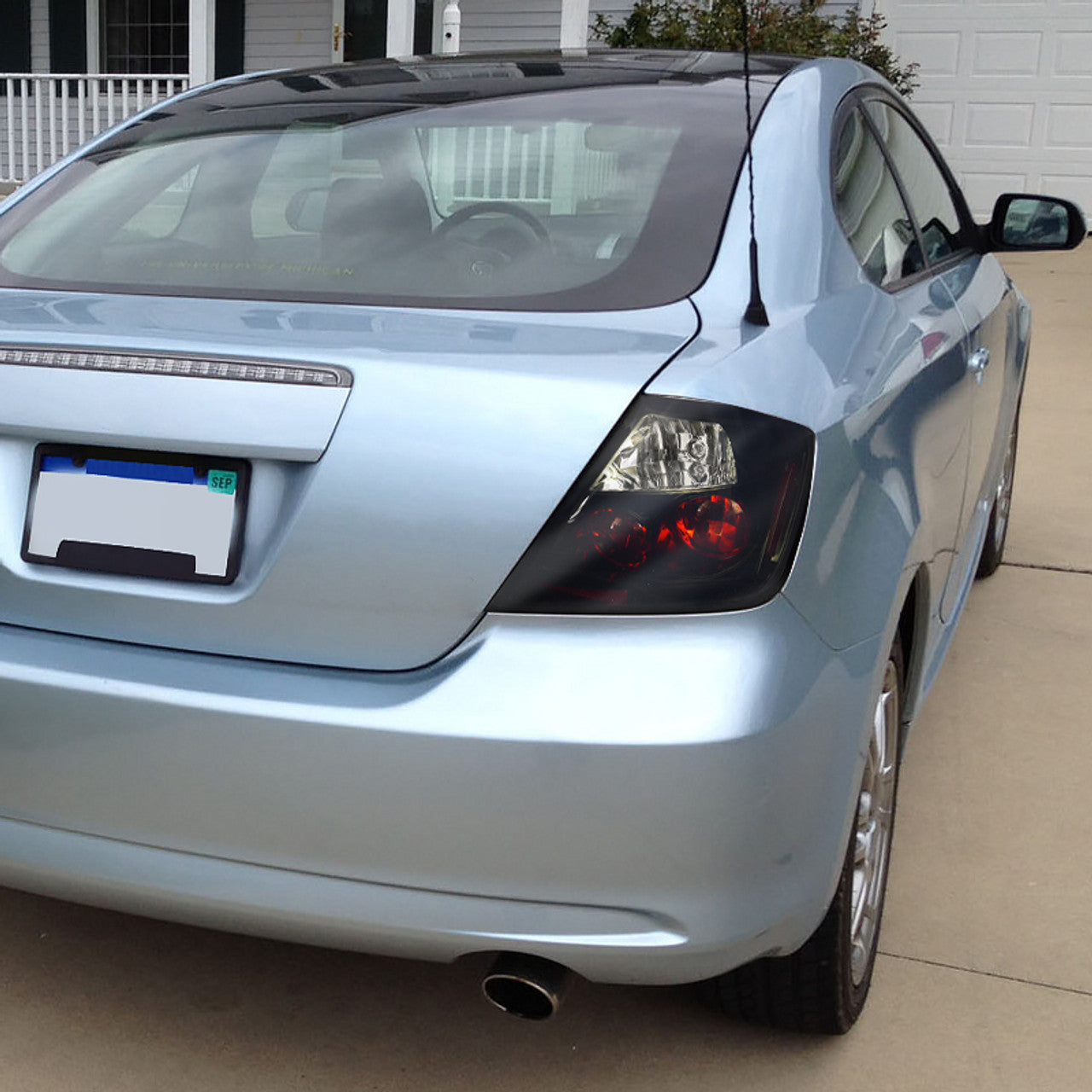 Spec D Euro Tail Lights (Dark Black): Scion tC 2005 - 2010