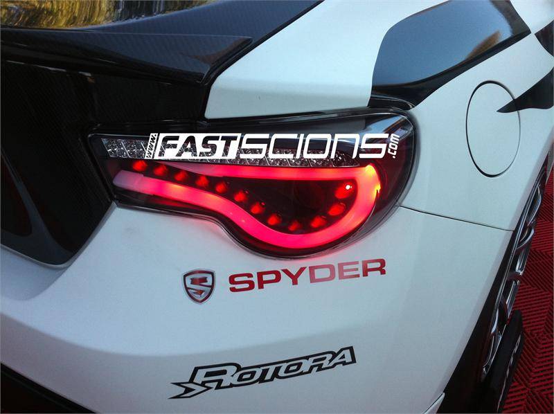Spyder Black LED Tail Lights: Scion FR-S 2013 - 2016