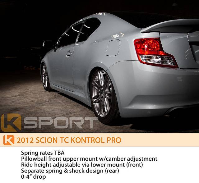 K Sport Kontrol Pro Coilovers: Scion tC 2011 - 2016 (tC2)