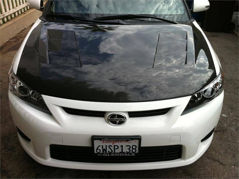 Seibon TS Carbon Fiber Hood: Scion tC 2011 - 2013 (tC2)