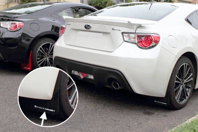 Rally Armor Mud Flaps: Scion FR-S 2013 - 2016; Subaru BRZ 2013-2020
