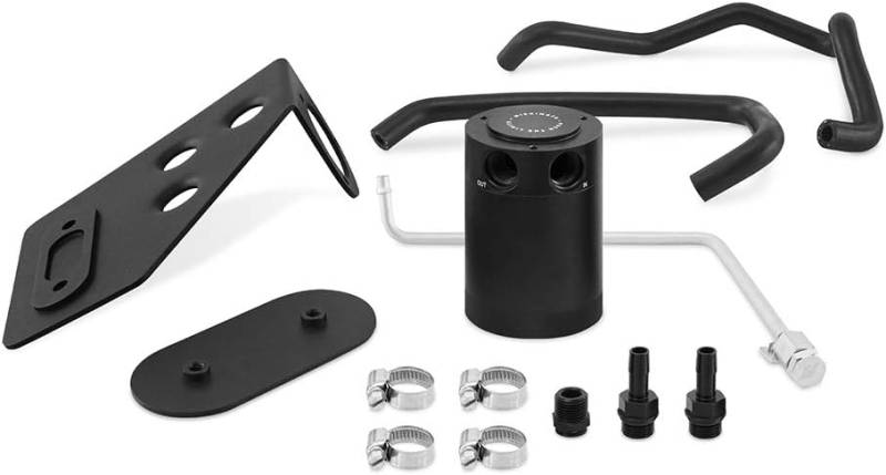 Mishimoto Baffled Oil Catch Can Kit - Black: Toyota Supra GR 3.0L 2020-2023