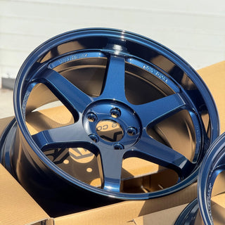 Volk Racing TE37SL / Mag Blue | 19x9.5 | 19x10.5 | 5x112 | +22mm | +35mm Offset