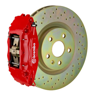 Brembo GT BBK Front Brake Kit (FRONT): Fits Most BRZ/FR-S/86/GR86 Models Red 326x30 Drilled Rotors