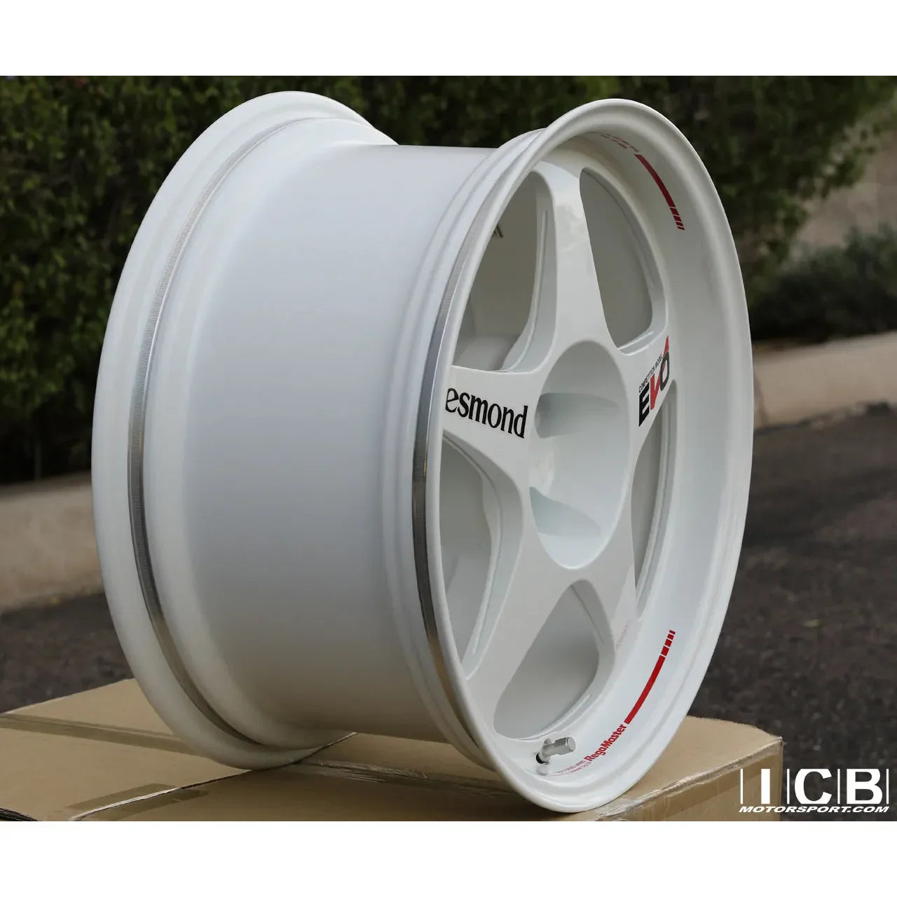 Desmond REGAMASTER Gloss White 17x9.5 5x114.3 +50mm Offset