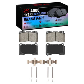 DFC 4000 HybriDynamic Brake Pads and Hardware Kit (FRONT): Fits Most BRZ/FR-S/86 Models