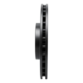 R1 Concepts 03-25 Black Drilled & Slotted Brake Rotor (FRONT LEFT): Fits Most Subaru Impreza Models
