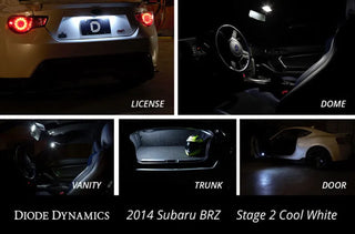 Diode Dynamics Interior Kit Stage 2: Fits Most BRZ/86/FR-S Models