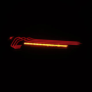 AlphaRex LUXX-Series Laser Style LED Tail Lights (Black-Red): Toyota Supra (20-24)