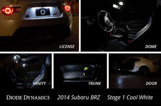 Diode Dynamics Interior Kit Stage 2: Toyota 86, Subaru BRZ & Scion FR-S - Red