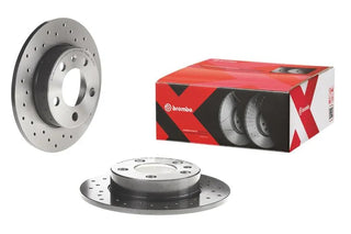 Brembo OE Premium Xtra Cross Drilled UV Coated Rotor (FRONT): Scion tC (11-16) & Scion iM (16)
