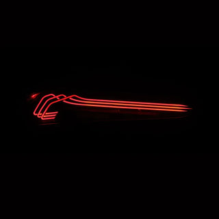 AlphaRex LUXX-Series Laser Style LED Tail Lights Alpha-Black: Fits Most Toyota Supra Models
