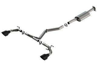 Borla S-Type Cat-Back Exhaust System (Black Tips): Toyota GR86 & Subaru BRZ 2.4L 2022 - 2024