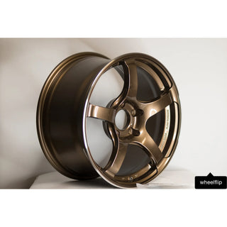 Advan TC4 / Umber Bronze Metallic & Ring | 17x9 | 5x114.3 | +45mm Offset