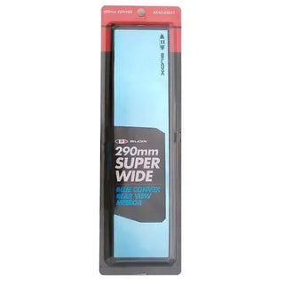 BLOX Racing Super Wide Mirror (290mm) w/ Blue Tint: Fits Most Models