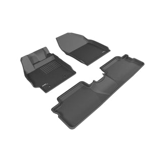 3D MAXpider Kagu Floormats Set (Black, Both Rows): Scion xB 2008 - 2015 (xB2)