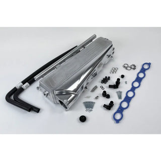 CSF Gen 2 B58 Race X Charge-Air-Cooler Manifold (Raw Billet Aluminum): Toyota GR Supra (20+)