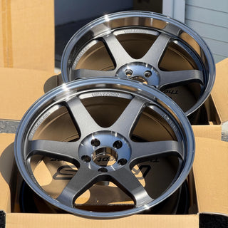 Volk Racing TE37SL / Pressed Graphite | 19x9.5 | 19x10.5 | 5x112 | +22mm | +35mm Offset