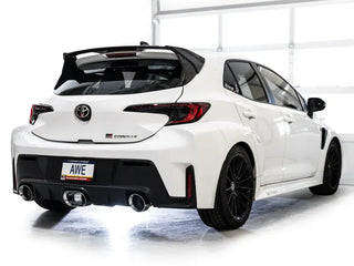 AWE Tuning Track Edition Catback Exhaust: Toyota GR Corolla 2023 - 2025 w/ Chrome Silver Tips