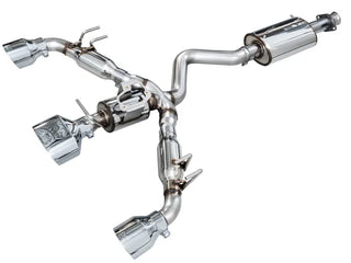 AWE Tuning Catback Exhaust: Toyota GR Corolla 2023 - 2025 w/ Chrome Silver Tips