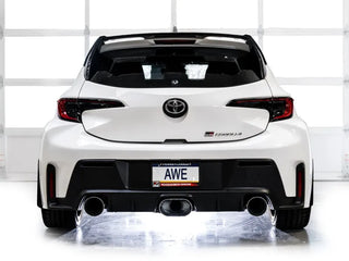 AWE Tuning Catback Exhaust: Toyota GR Corolla 2023 - 2025 w/ Chrome Silver Tips
