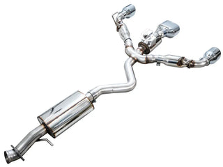 AWE Tuning Catback Exhaust: Toyota GR Corolla 2023 - 2025 w/ Chrome Silver Tips