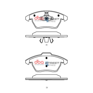 DBA 13-24 Scion FR-S (w/292mm Front Rotor) Rotor Front Street Series Brake Pads