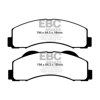EBC Yellowstuff Front Brake Pads: BRZ/FR-S/86