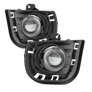 Spyder Halo Projector Fog Lights (FRONT): Scion tC 2014 - 2016 w/ Switch - Clear