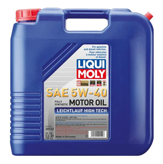 Liqui Moly High Tech Motor Oil SAE 5W40: Fits Most Models