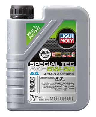 LIQUI MOLY Special Tec AA Motor Oil SAE 5W30: Fits 2004-06 Scion tC/xA/xB