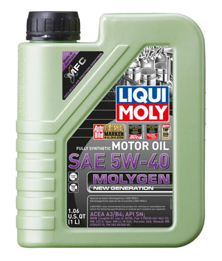 LIQUI MOLY Molygen New Generation Motor Oil SAE 5W40: Fits Most Models