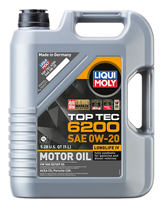 LIQUI MOLY Top Tec 6200 Motor Oil SAE 0W20: Toyota GR Supra (2020-2025)