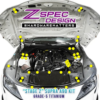 ZSPEC Stage-2 Titanium Fastener Kit for 2020+ Toyota GR Supra MKV A90