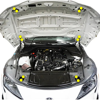 ZSPEC Titanium Hood Hinges, Latches, Catches Fastener Kit for 2020+ Toyota GR Supra MKV A90