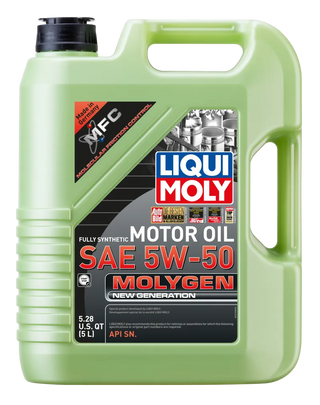 Liqui Moly Molygen New Generation Motor Oil SAE 5W50: Fits Most Models