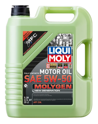 Liqui Moly Molygen New Generation Motor Oil SAE 5W50: Fits Most Models