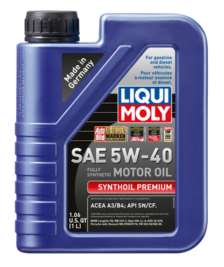 LIQUI MOLY Synthoil Premium Motor Oil SAE 5W40 (2040): Fits Most Scion Models