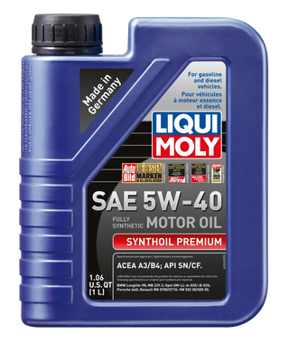 LIQUI MOLY Synthoil Premium Motor Oil SAE 5W40 (2040): Fits Most Scion Models