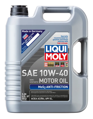 LIQUI MOLY MoS2 Anti-Friction Motor Oil 10W40: Fits Most Models