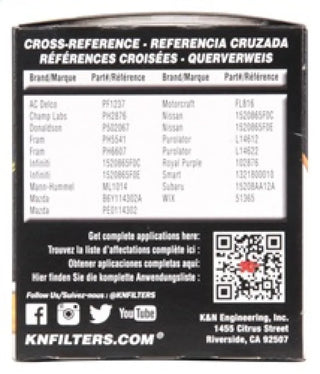 K&N Engineering Wrench-Off Oil Filter: Scion iA 2016