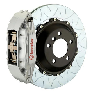 Brembo Front GT BBK 4 Piston Cast Rotor (FRONT): Toyota GR Corolla (23-26) Slotted Silver